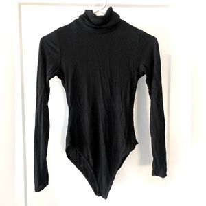 PrettyLittleThing Black Turtleneck Bodysuit